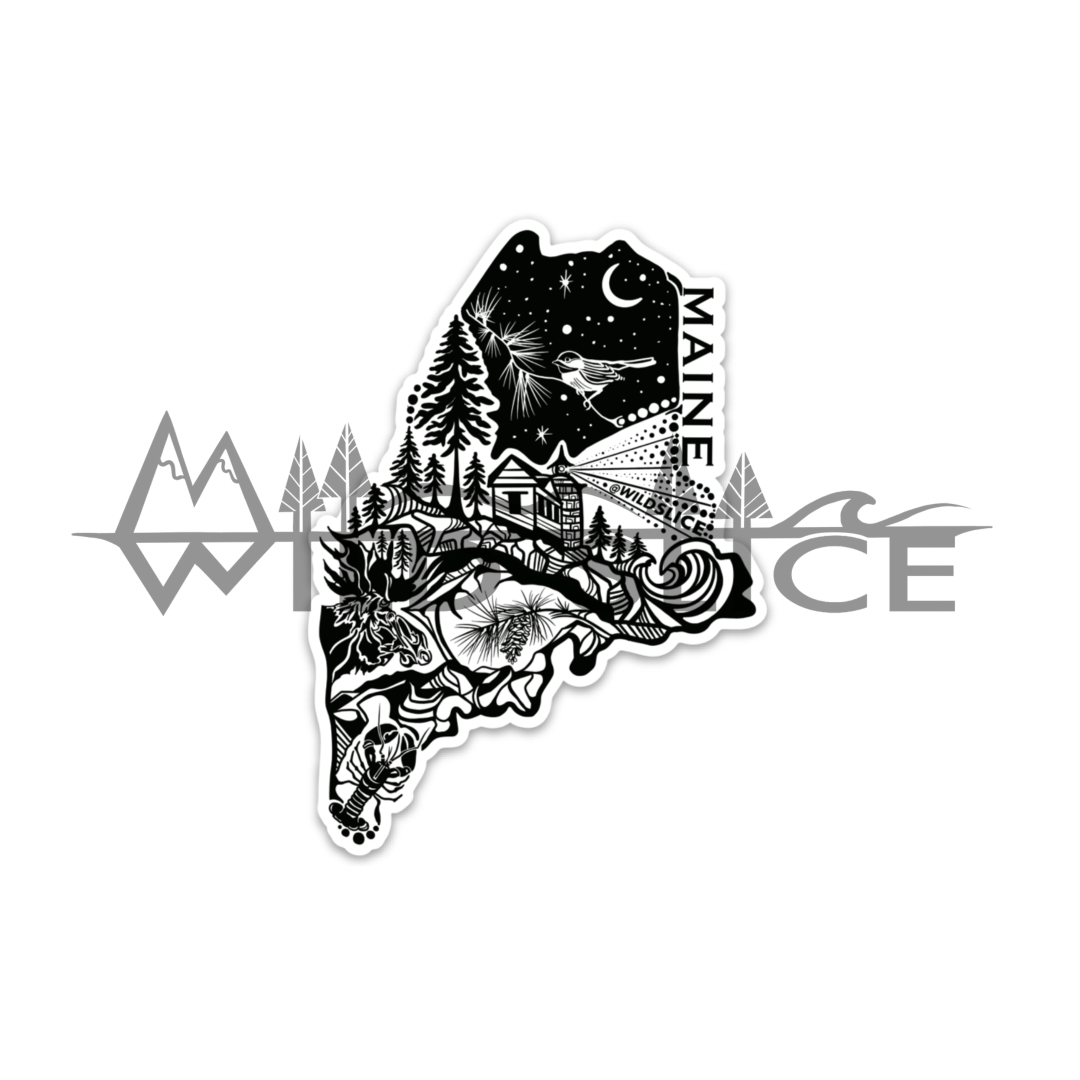 Maine State Sticker