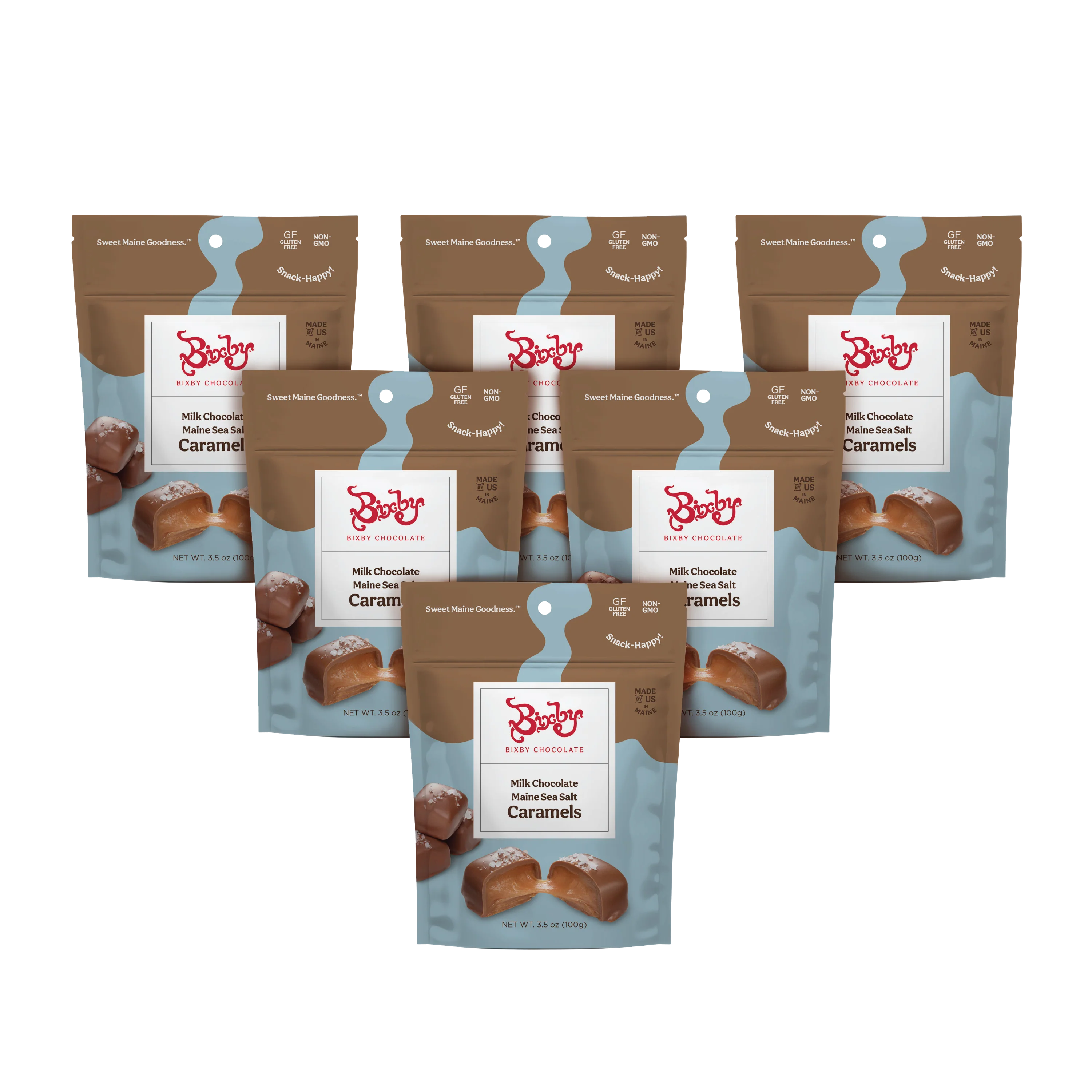Milk Chocolate Sea Salt Caramels--6 Pouches