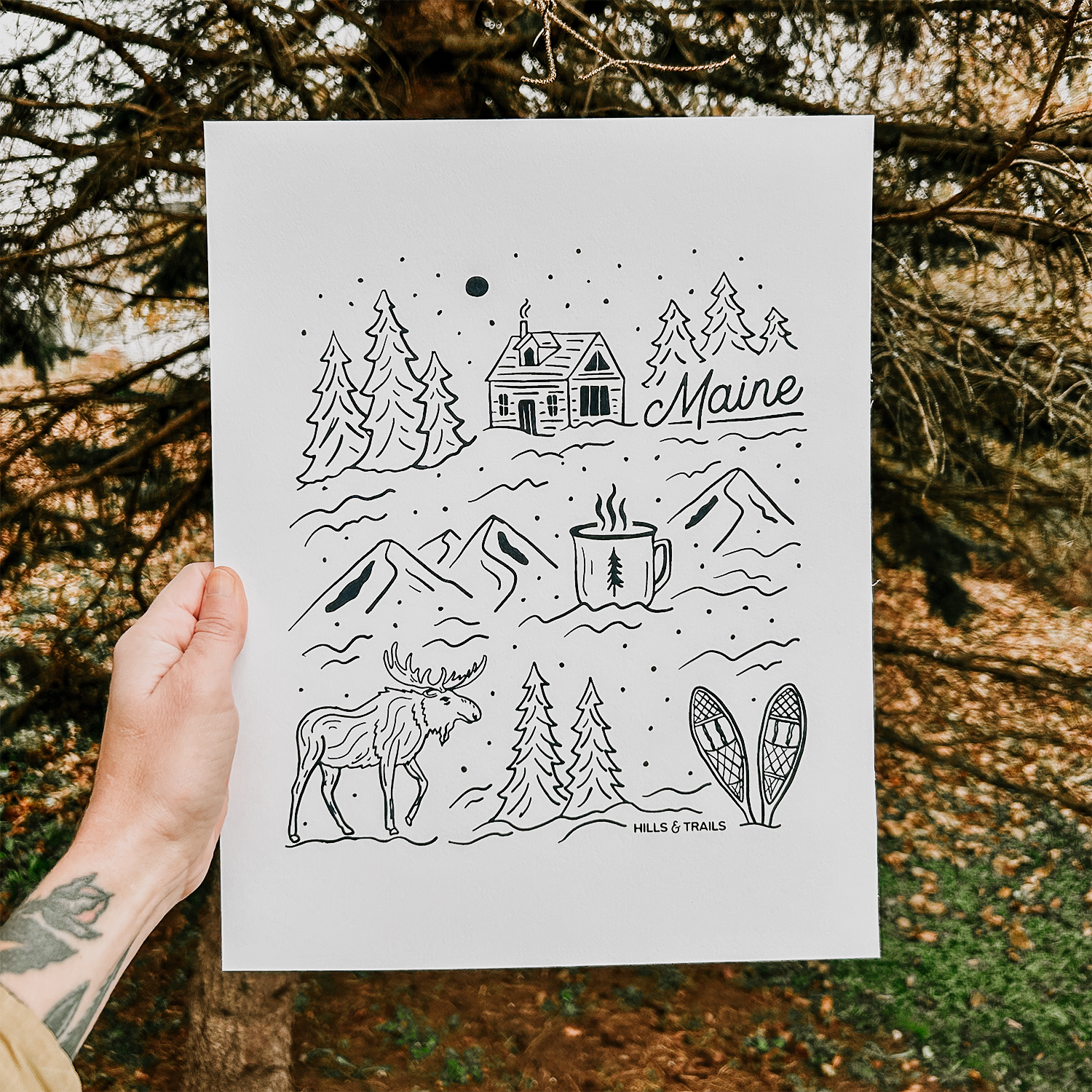 A Very Maine Winter Print