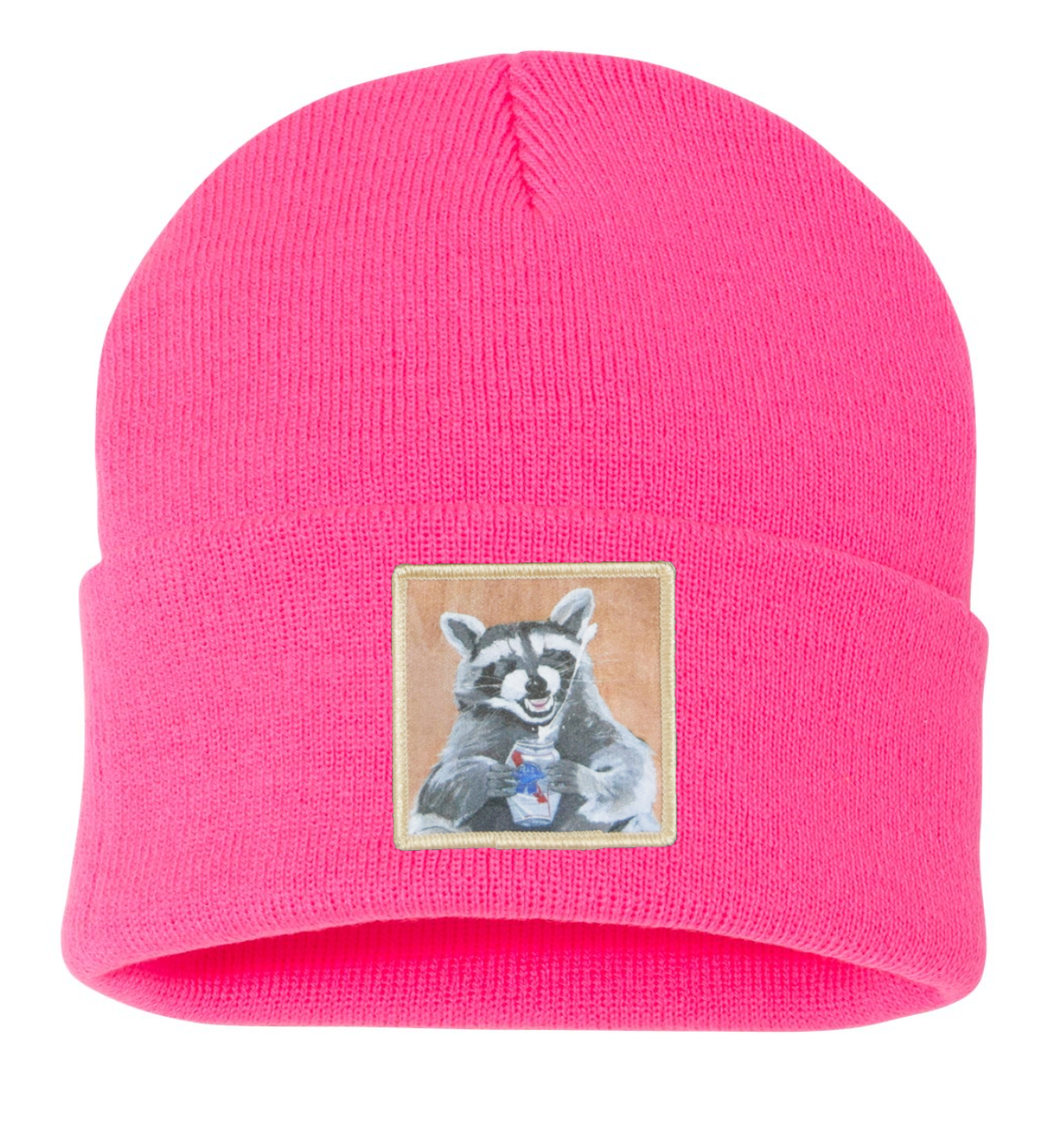 Beer Bandit Raccoon Beanie