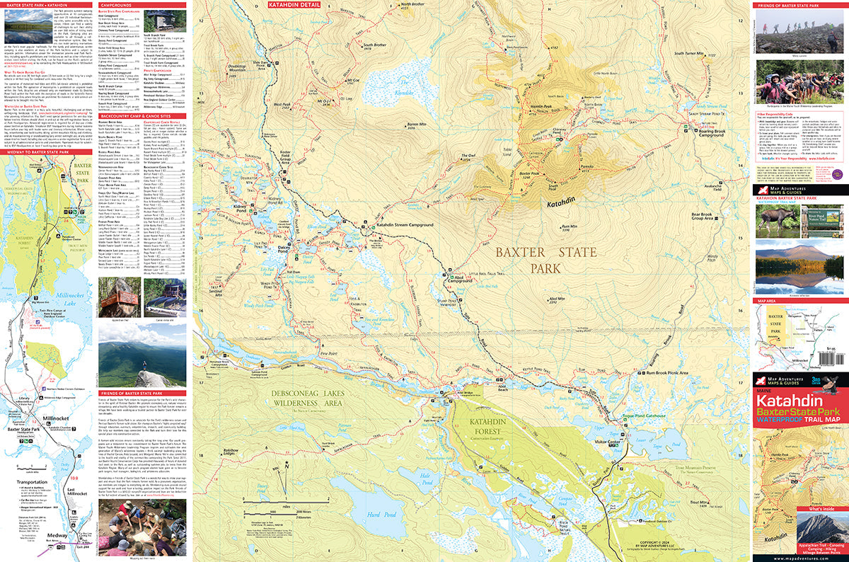 Katahdin & Baxter State Park Map