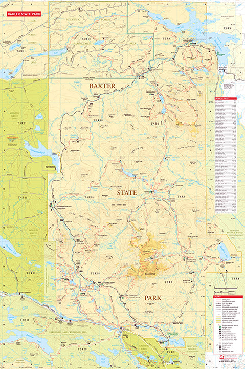 Katahdin & Baxter State Park Map