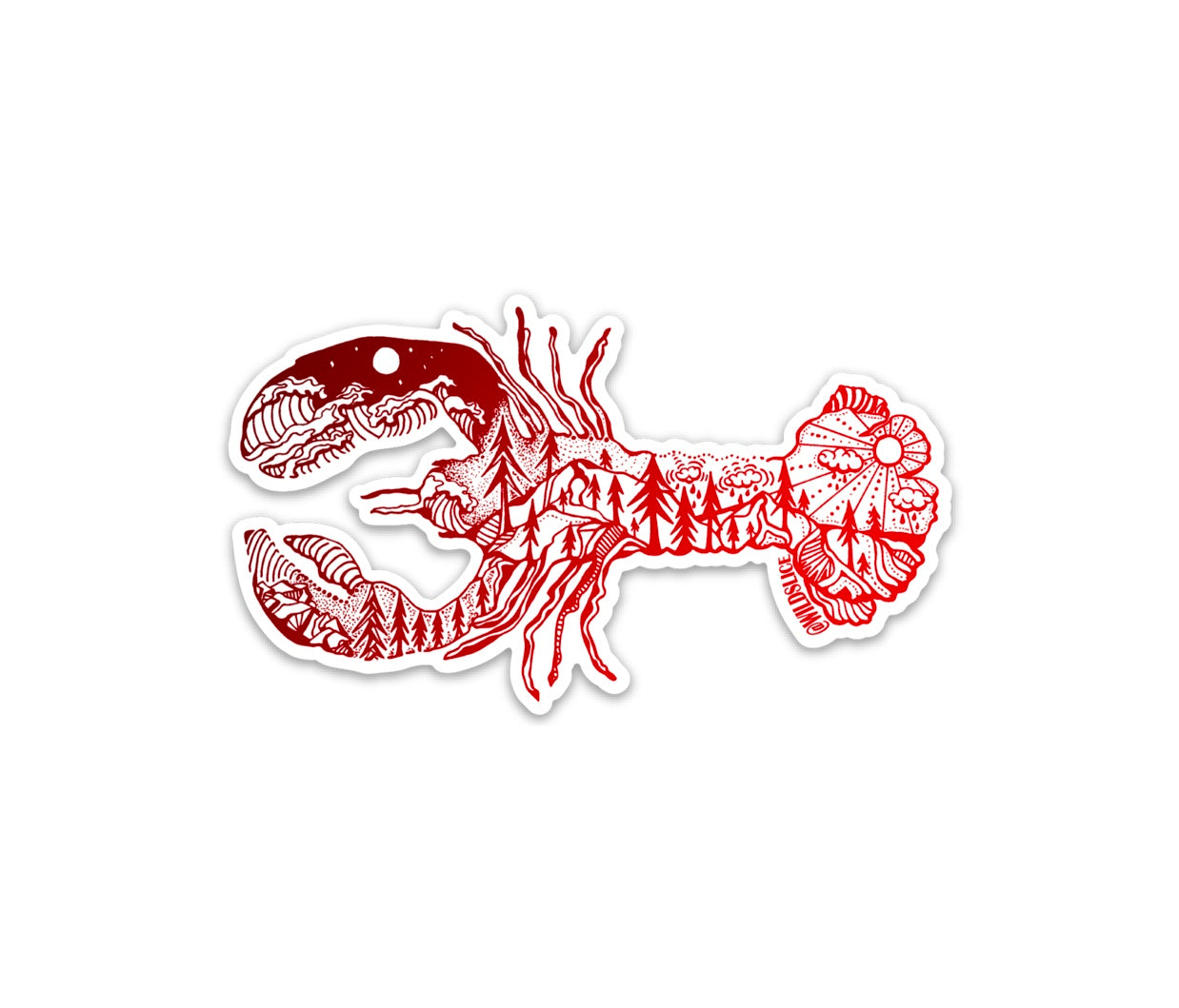 Red Lobster Sticker