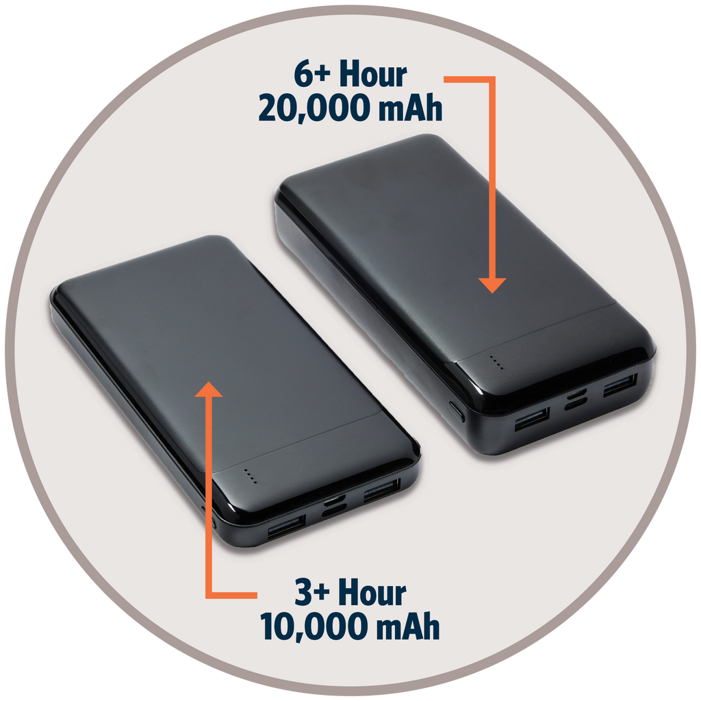 Hüga Heated Cushion – Marine Navy Vinyl / Orange Logo