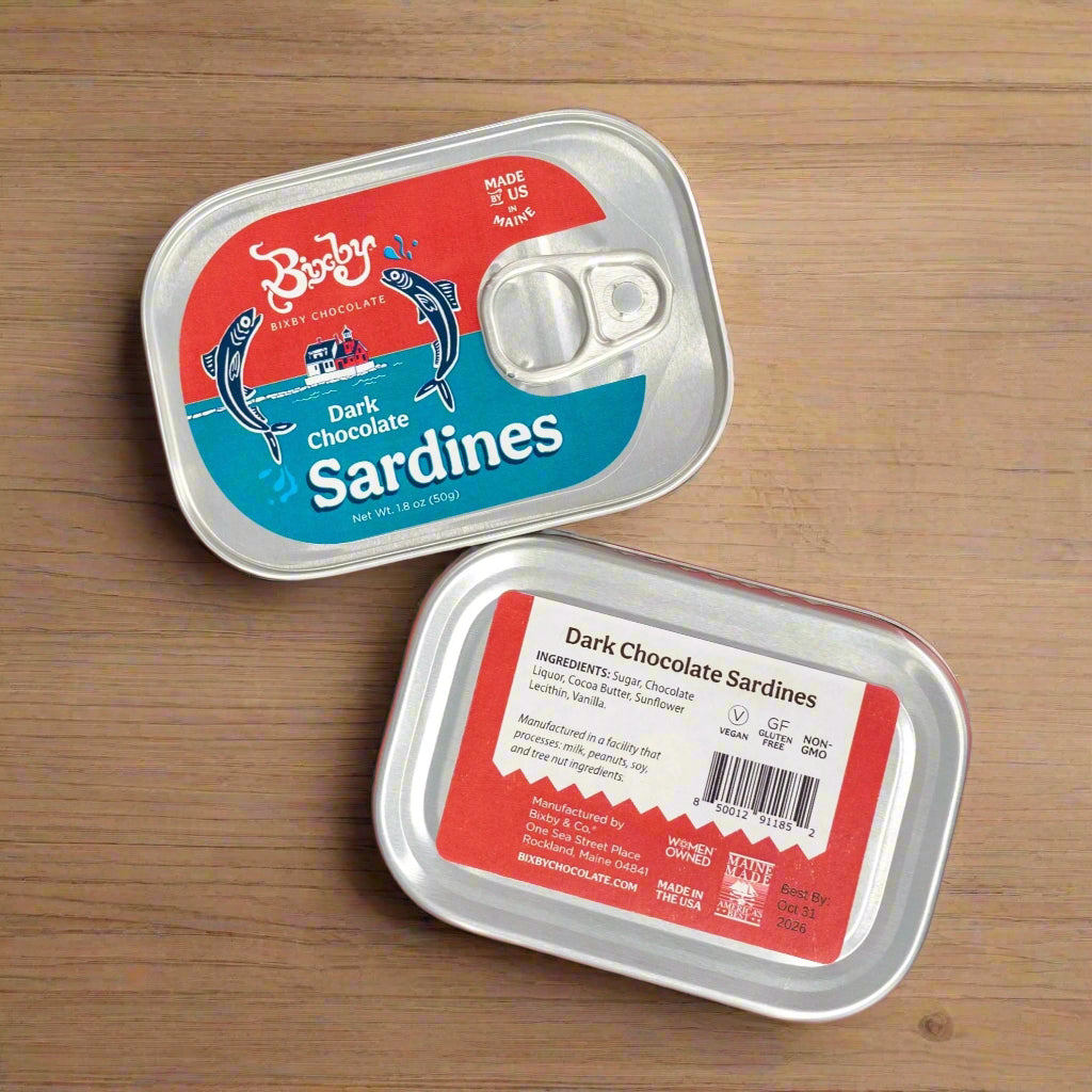 Chocolate Sardines, Tinned