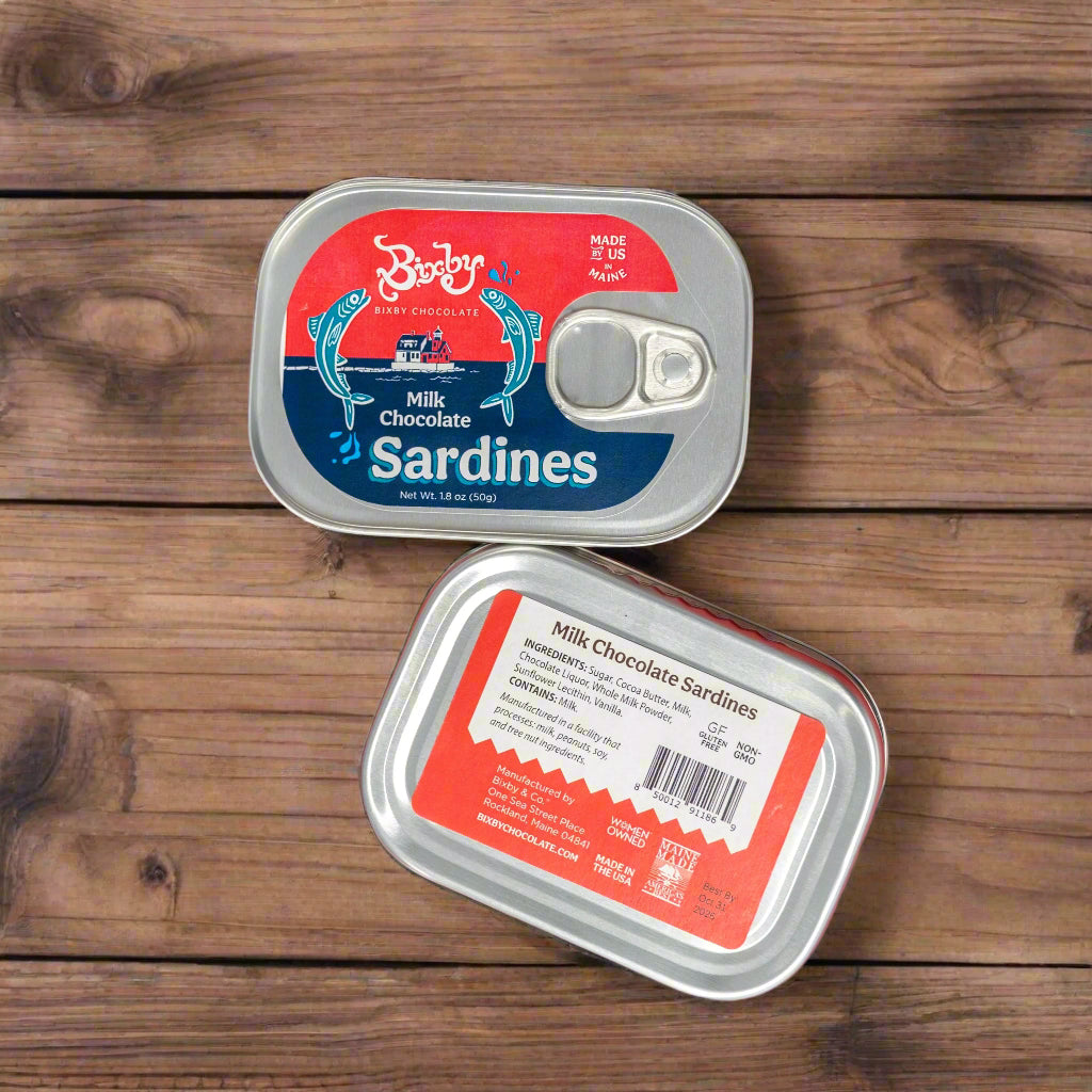 Chocolate Sardines, Tinned