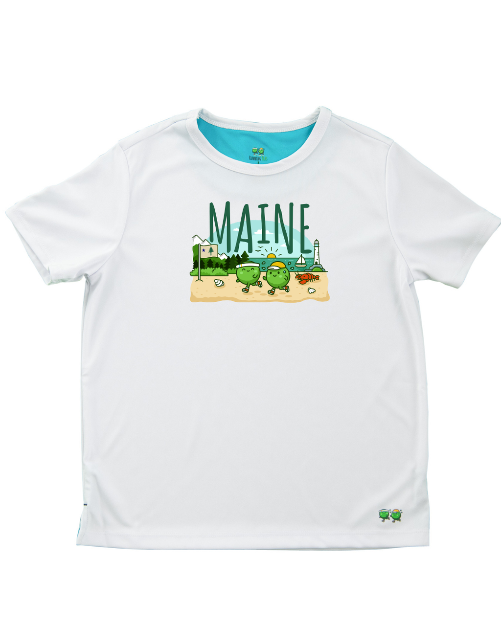 Kids' Maine Running T-Shirt - White