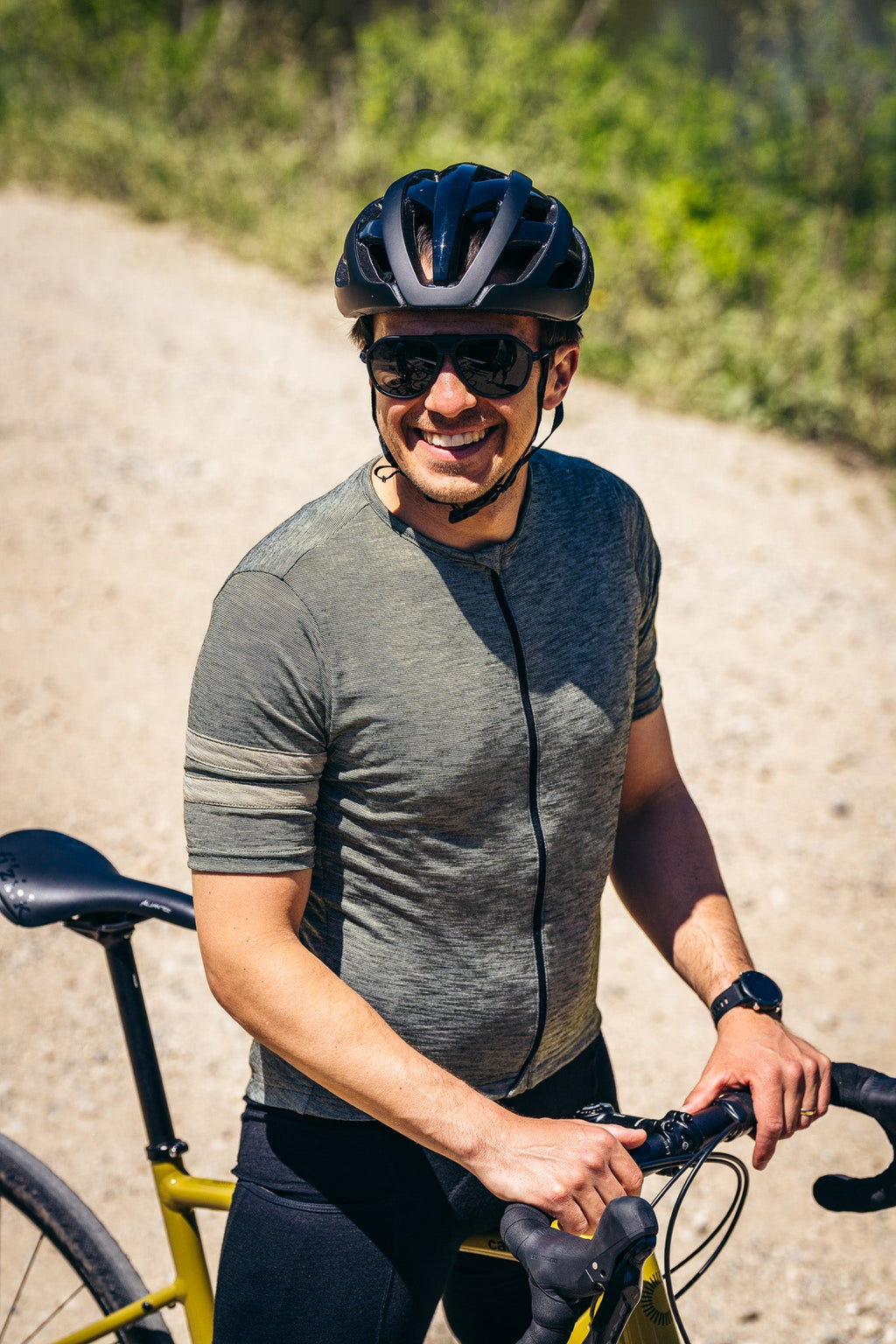 Summer Wool Short Sleeve Cycling Jersey - Evergreen