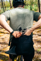 The Merino Wool Cargo Bib Shorts - Black