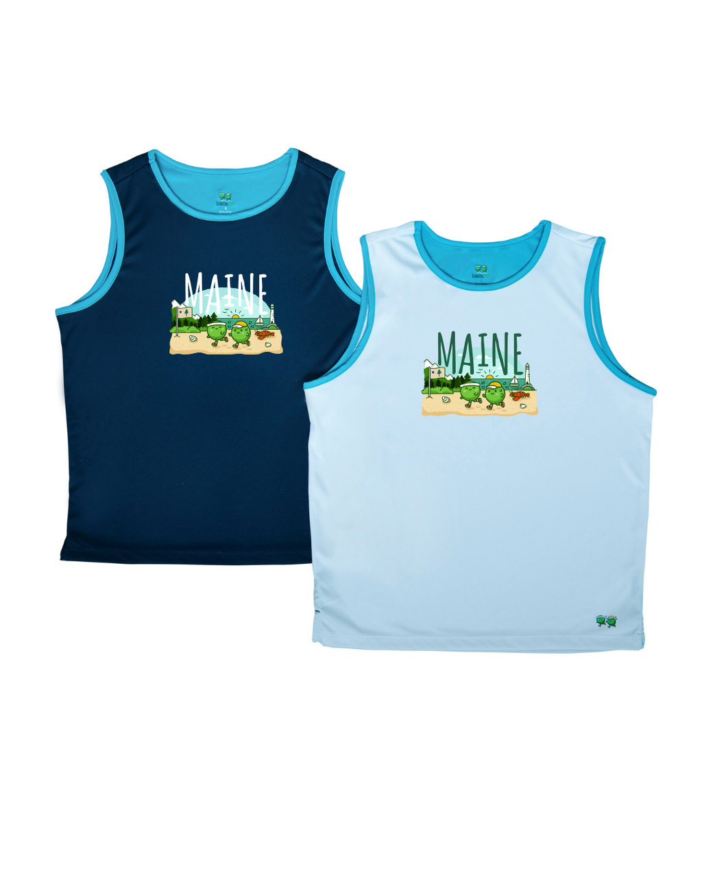 Kids' Maine Running Singlet - White