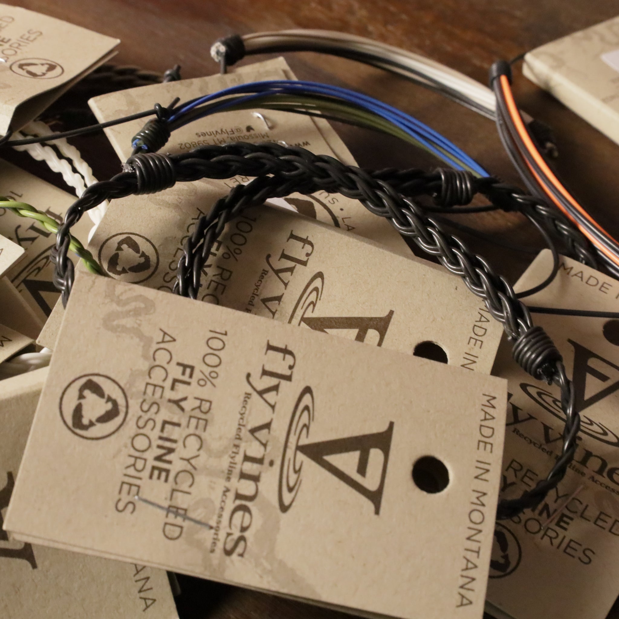 Recycled Fly Line Bracelet