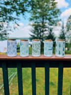 Outdoor Adventure Frosted Can Glass