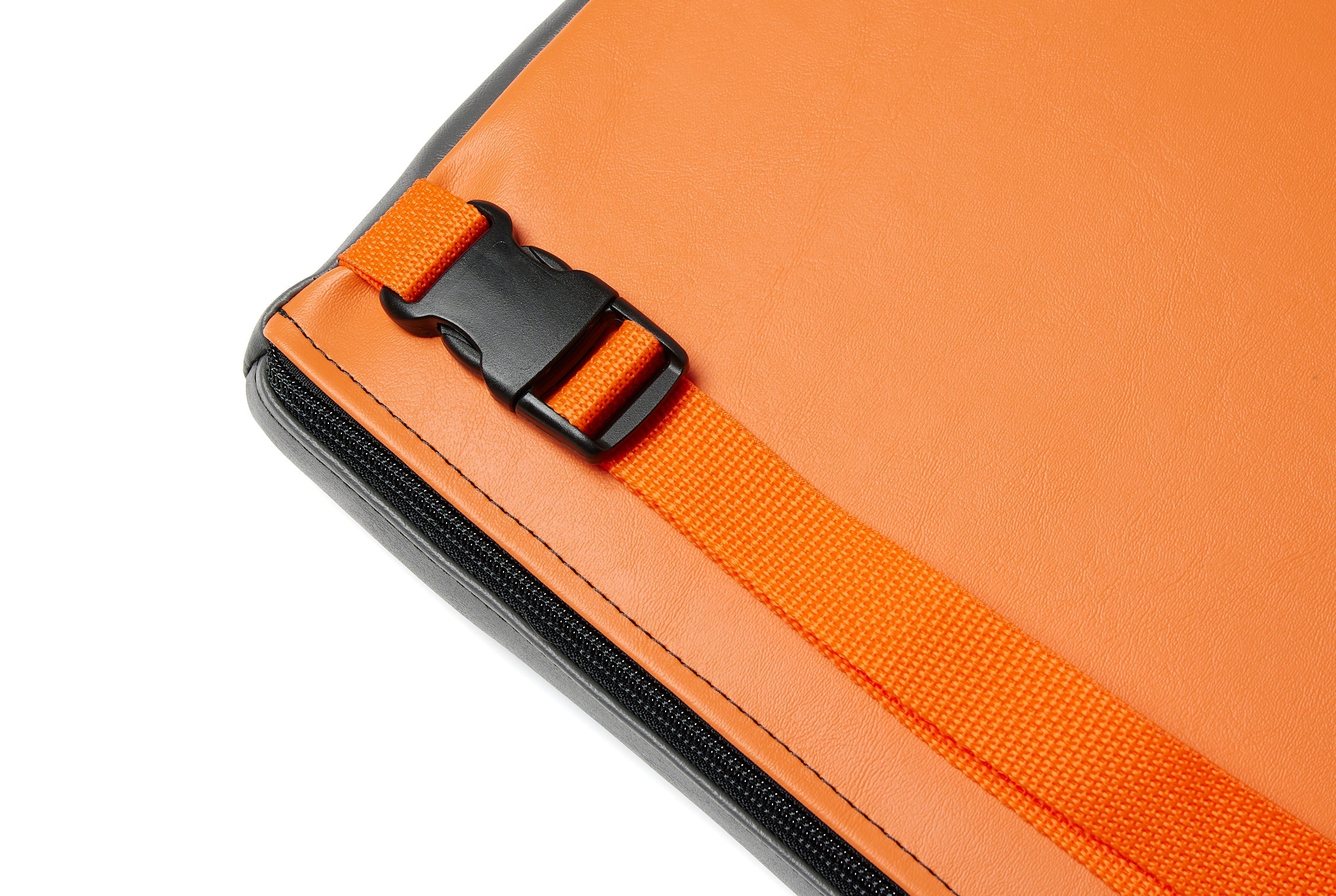 Hüga Heated Cushion – Anchor Grey Vinyl / Orange Logo