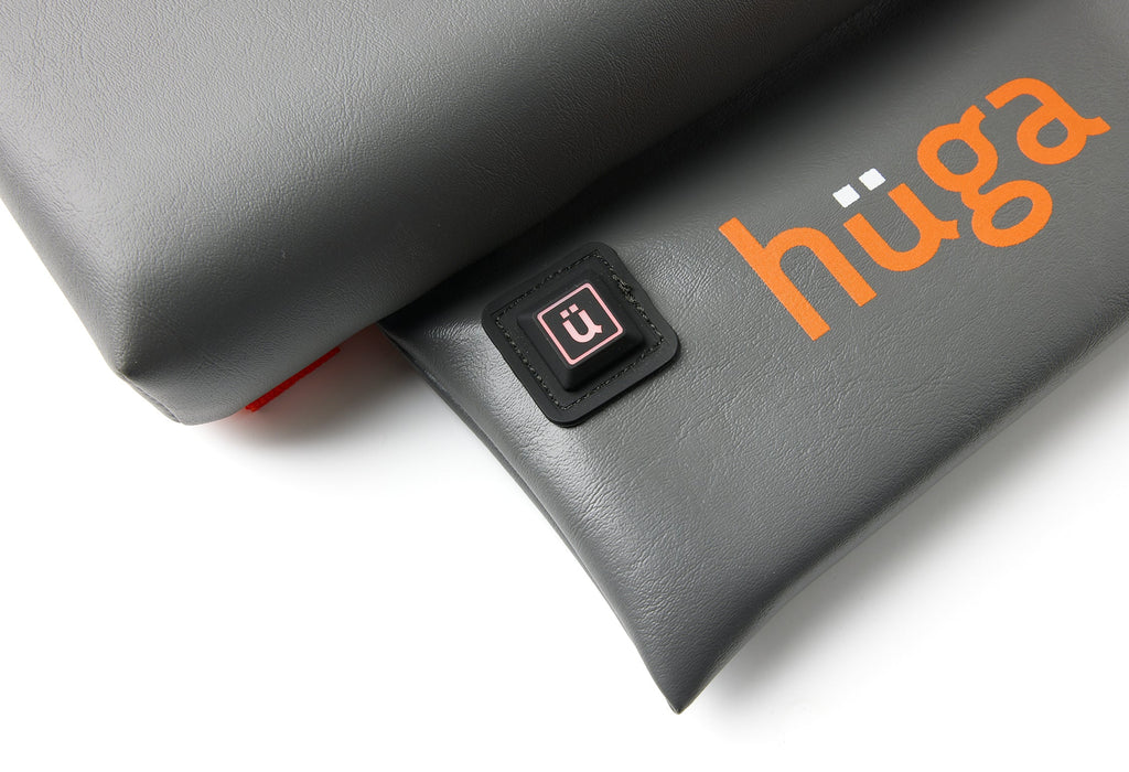 Hüga Heated Cushion – Anchor Grey Vinyl / Orange Logo