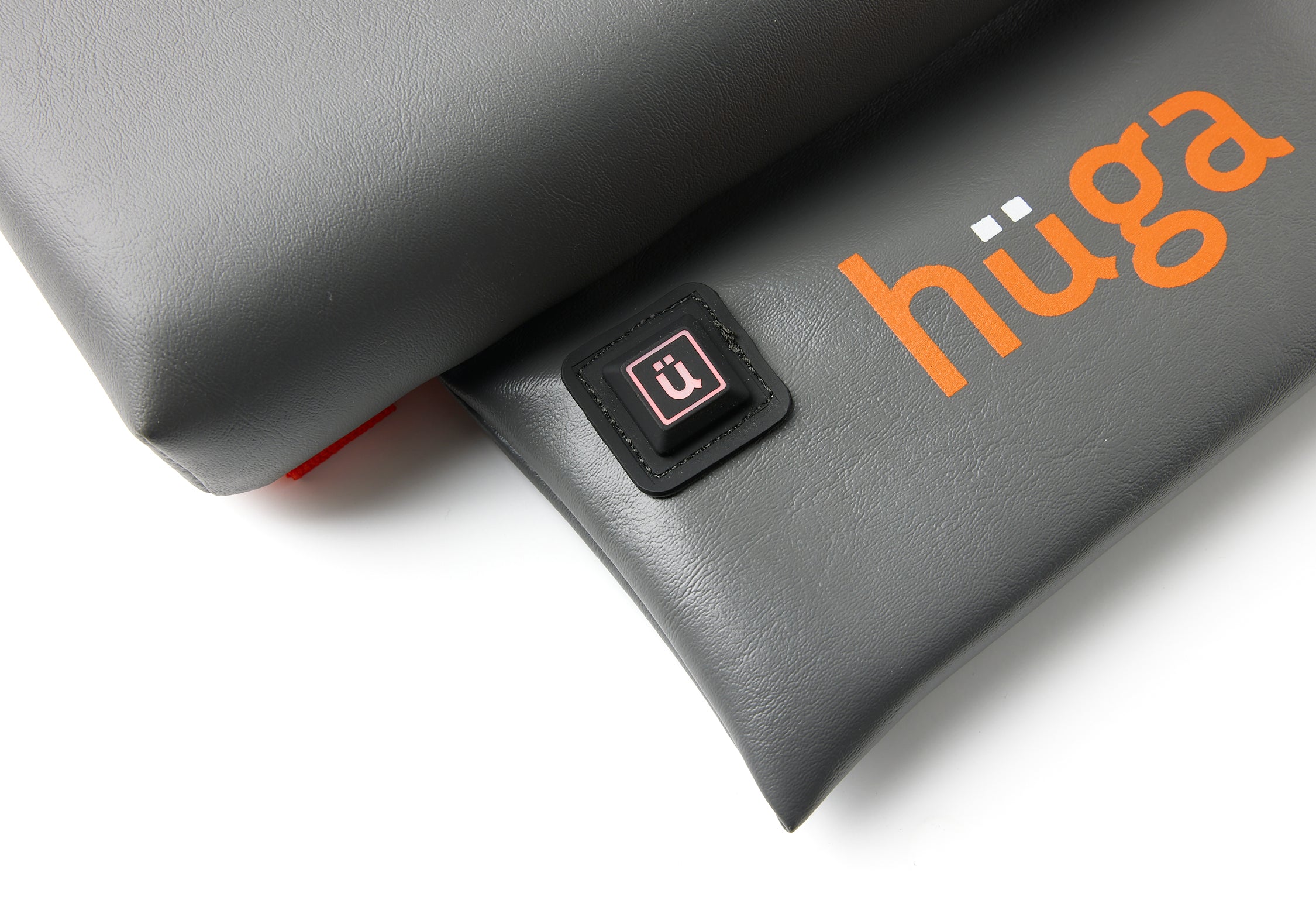 Hüga Heated Cushion – Anchor Grey Vinyl / Orange Logo