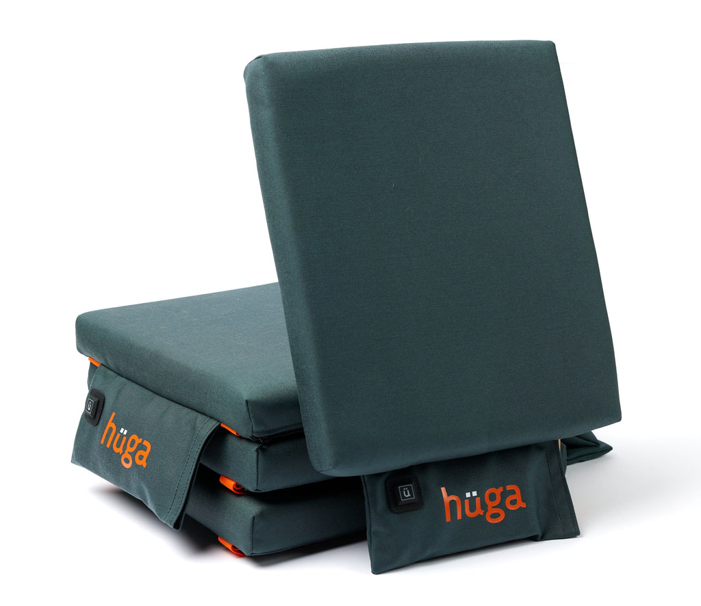 Hüga Heated Cushion – Steel Grey Cordura® / Orange Logo