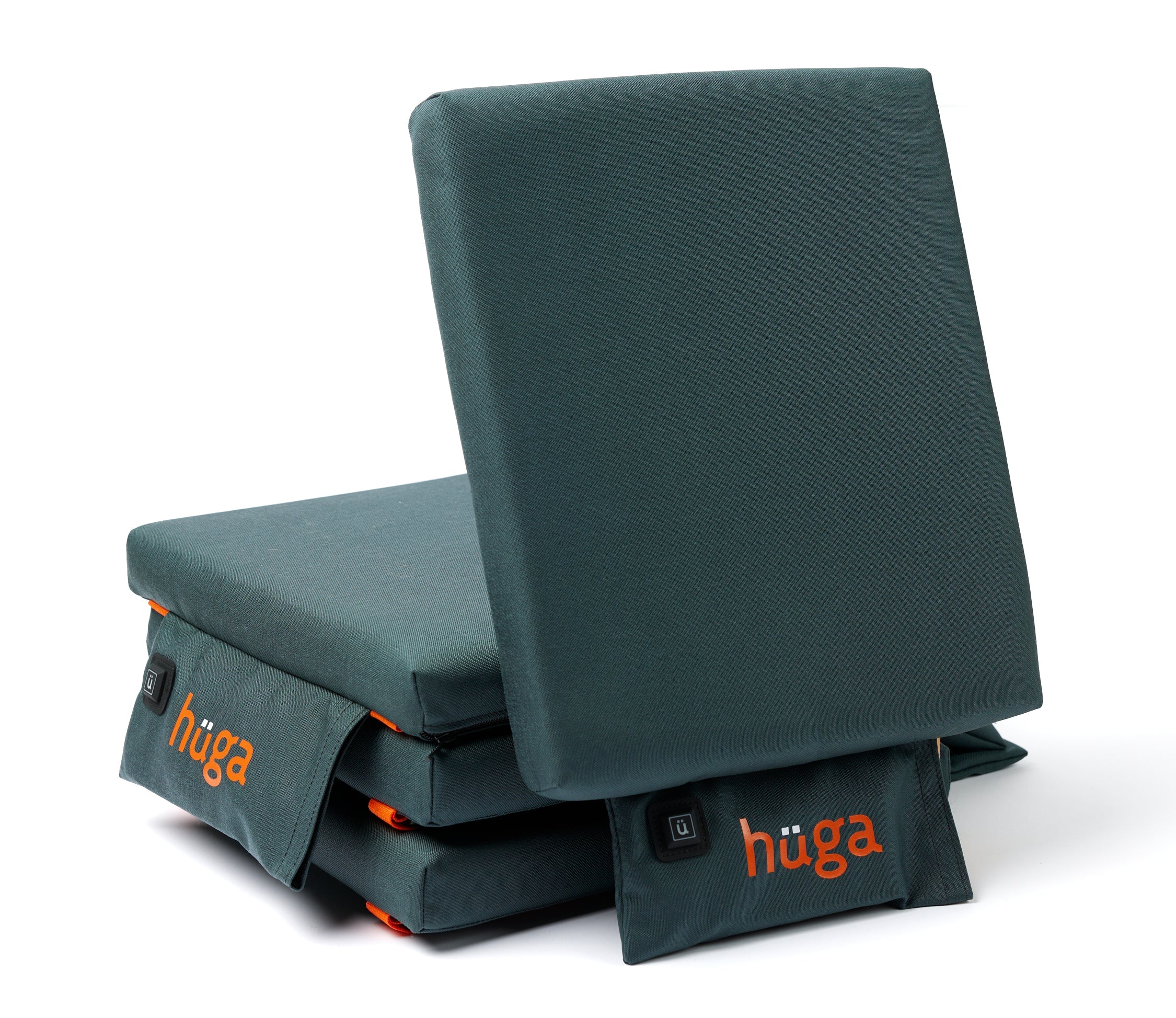 Hüga Heated Cushion – Steel Grey Cordura® / Orange Logo
