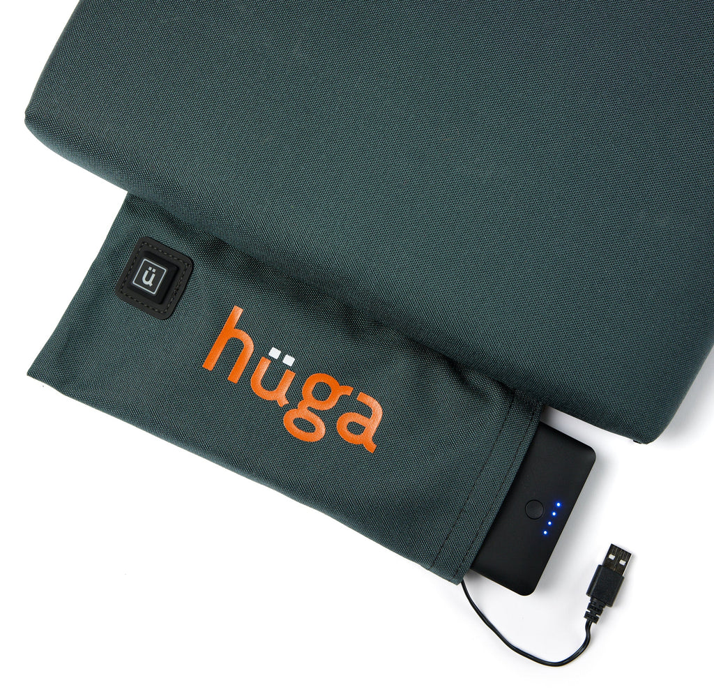 Hüga Heated Cushion – Steel Grey Cordura® / Orange Logo