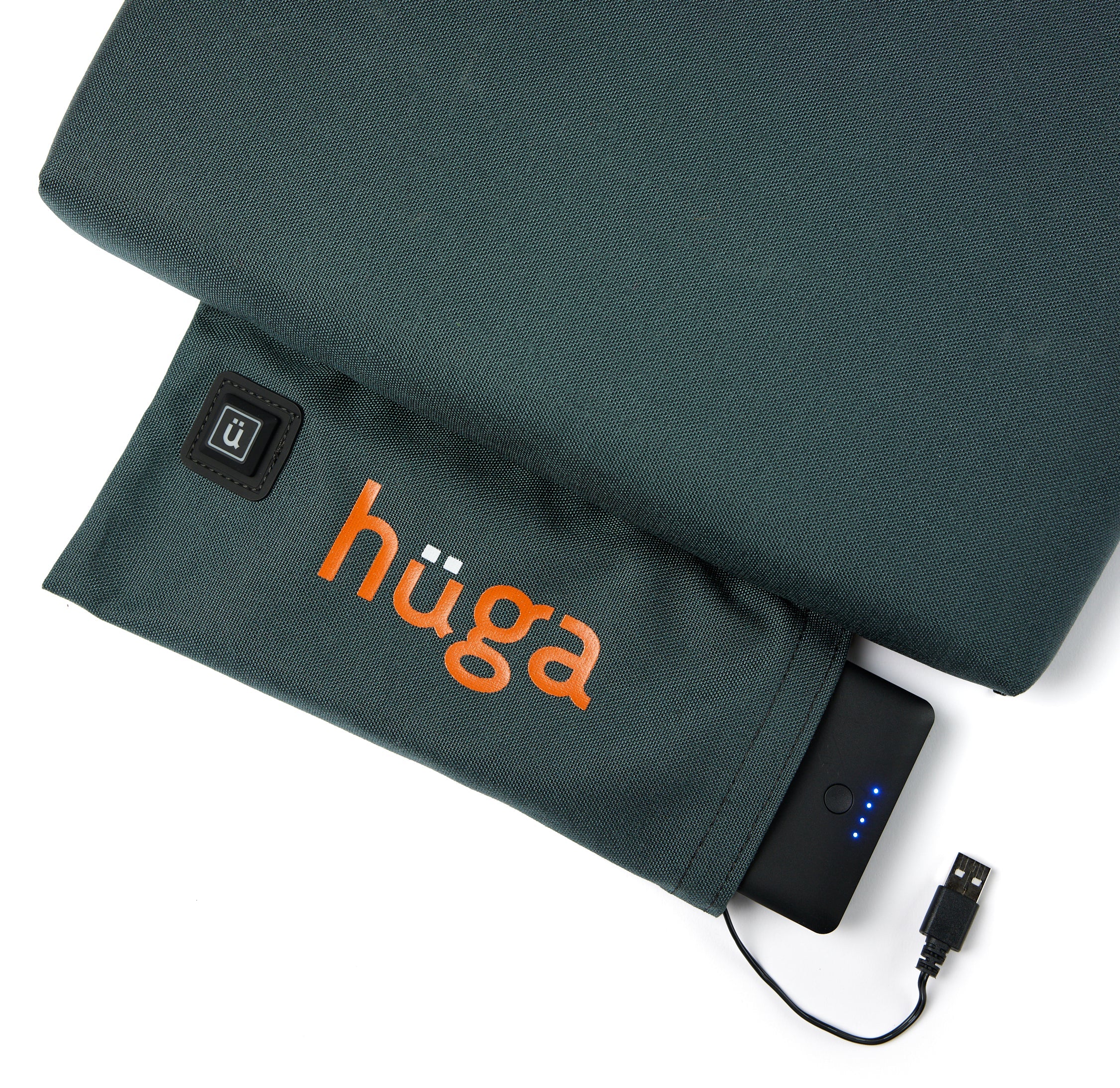 Hüga Heated Cushion – Steel Grey Cordura® / Orange Logo