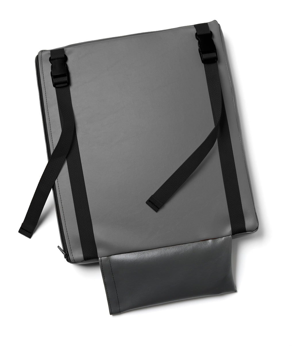 Hüga Heated Cushion – Anchor Grey Vinyl / White Logo