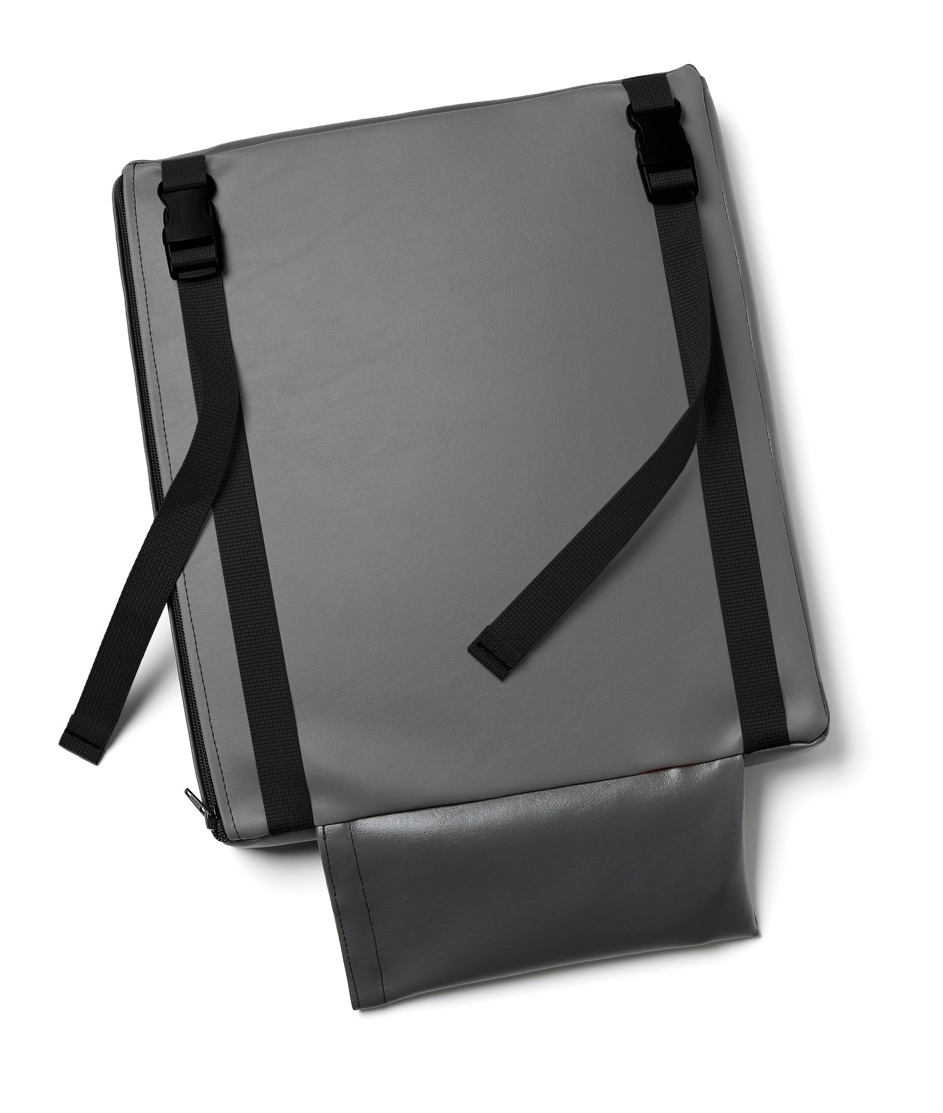 Hüga Heated Cushion – Anchor Grey Vinyl / White Logo