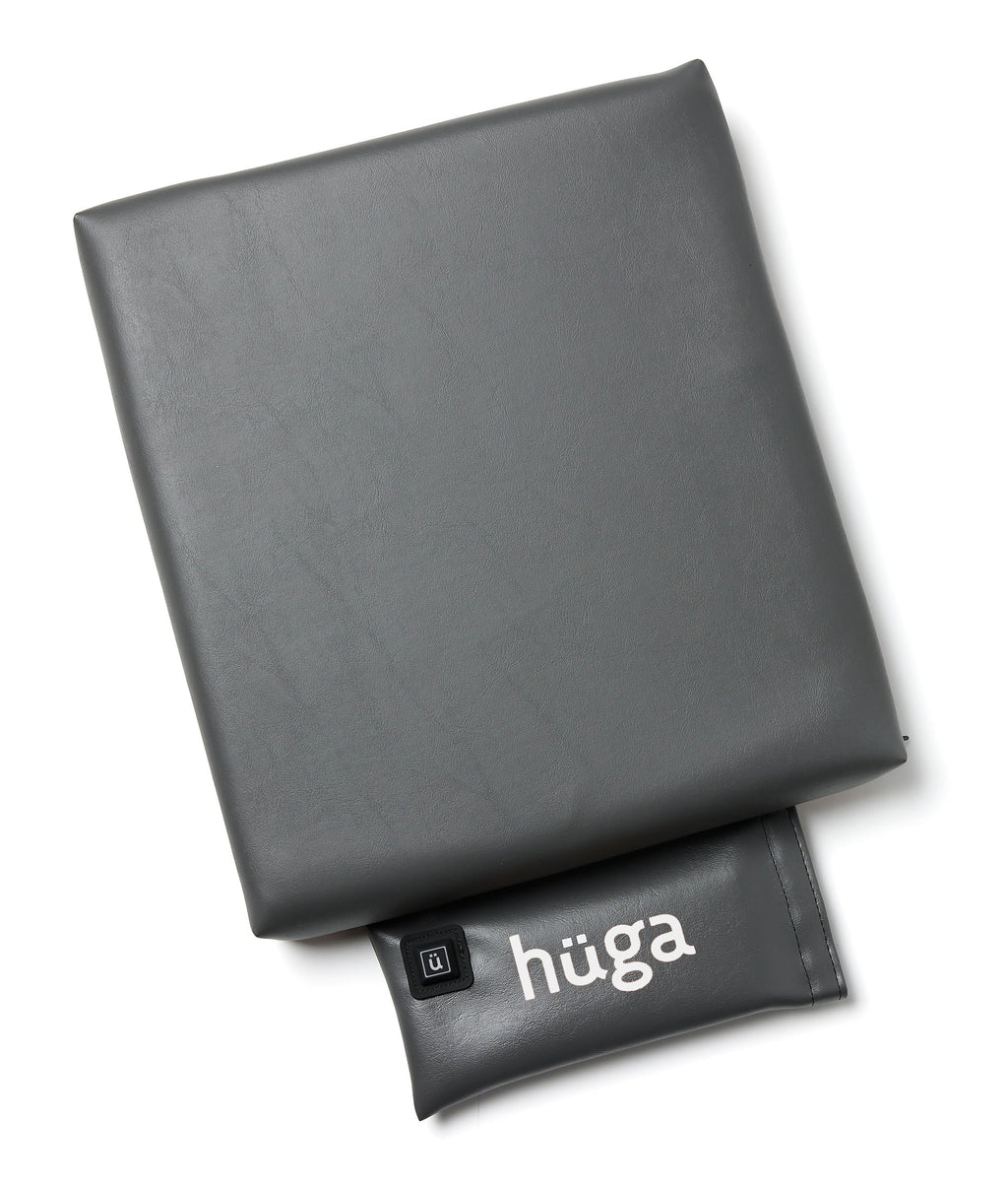 Hüga Heated Cushion – Anchor Grey Vinyl / White Logo