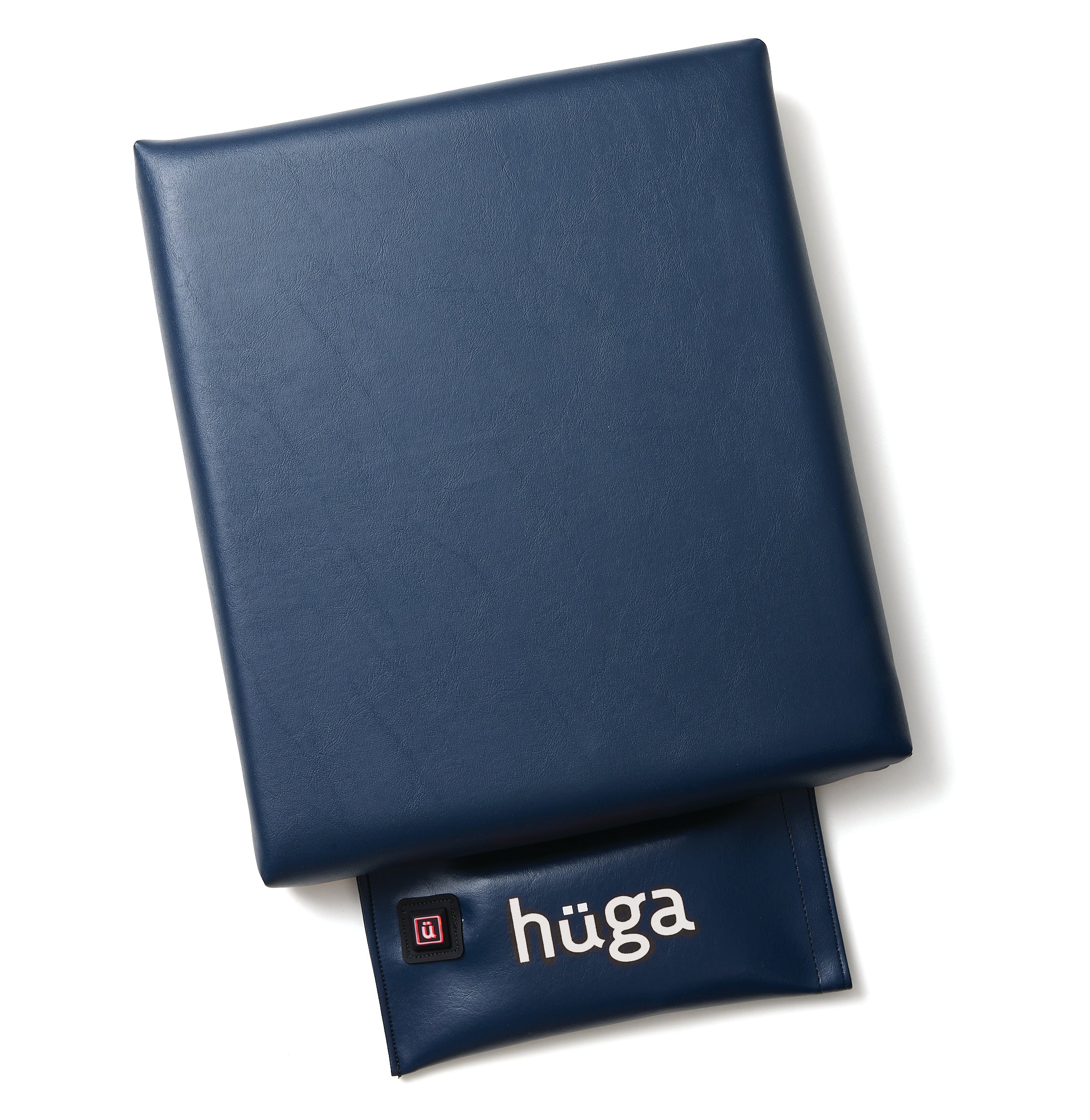 Hüga Heated Cushion – Marine Navy Vinyl / White Logo