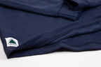 Winter Wool Long Sleeve Merino Wool Hoodie - Navy