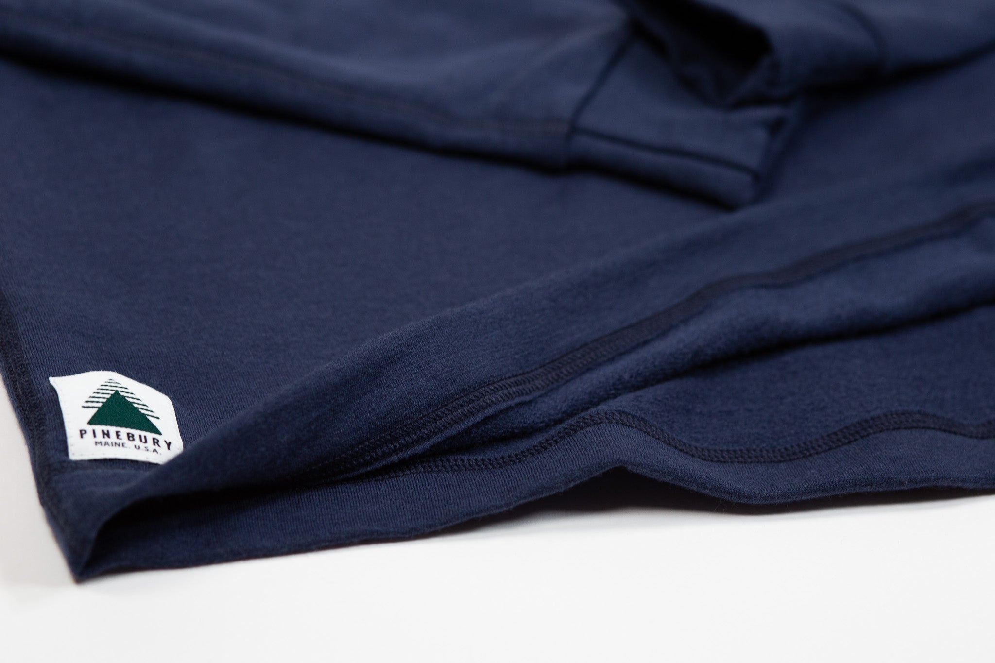 Winter Wool Long Sleeve Merino Wool Hoodie - Navy