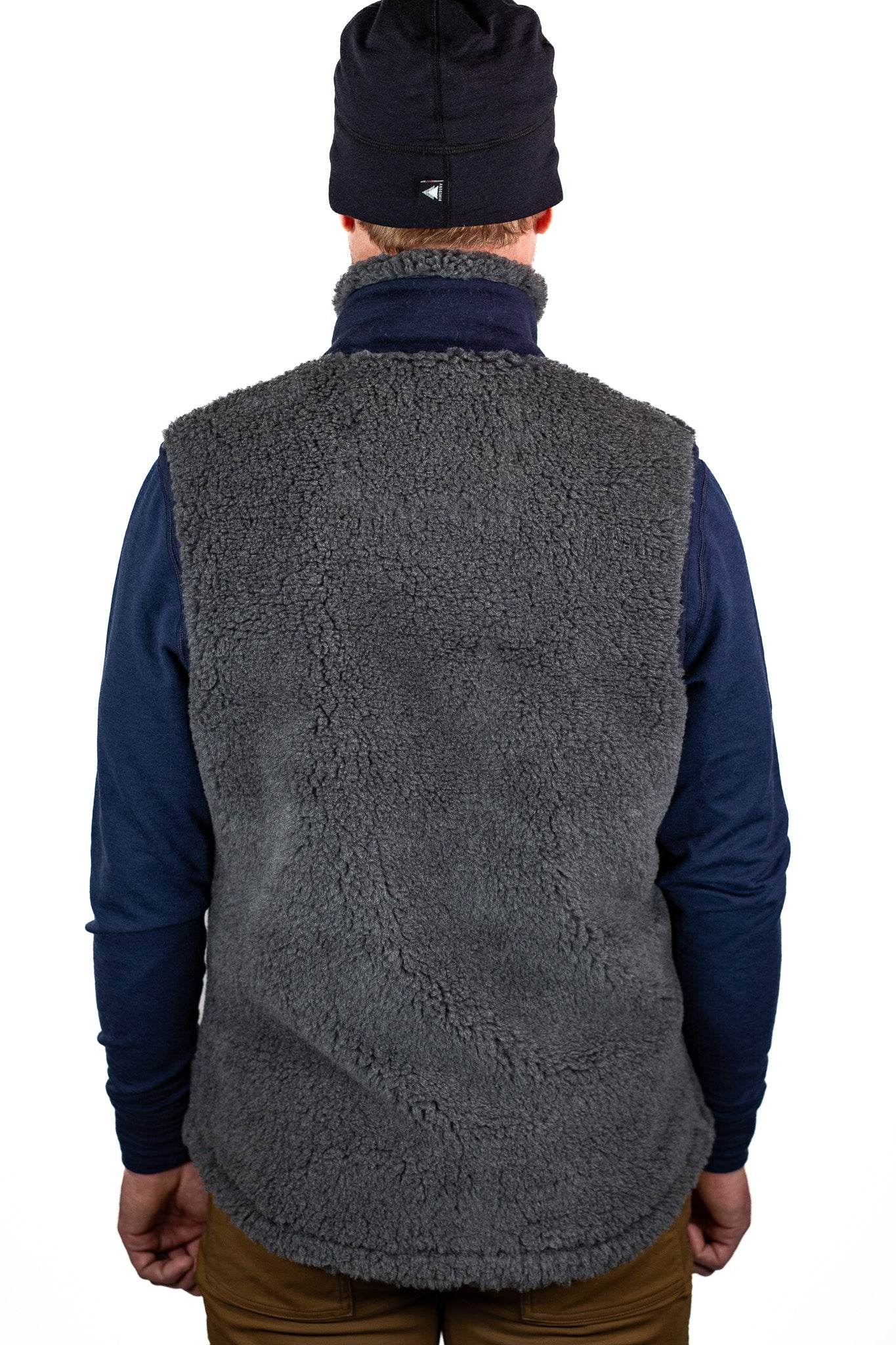 The Merino Wool Lodge Vest - Charcoal