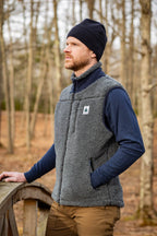 The Merino Wool Lodge Vest - Charcoal