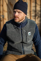 The Merino Wool Lodge Vest - Charcoal