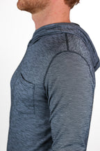 Summer Wool Hoodie Sun Shirt - Steel Blue
