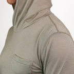 Summer Wool Hoodie Sun Shirt - Khaki