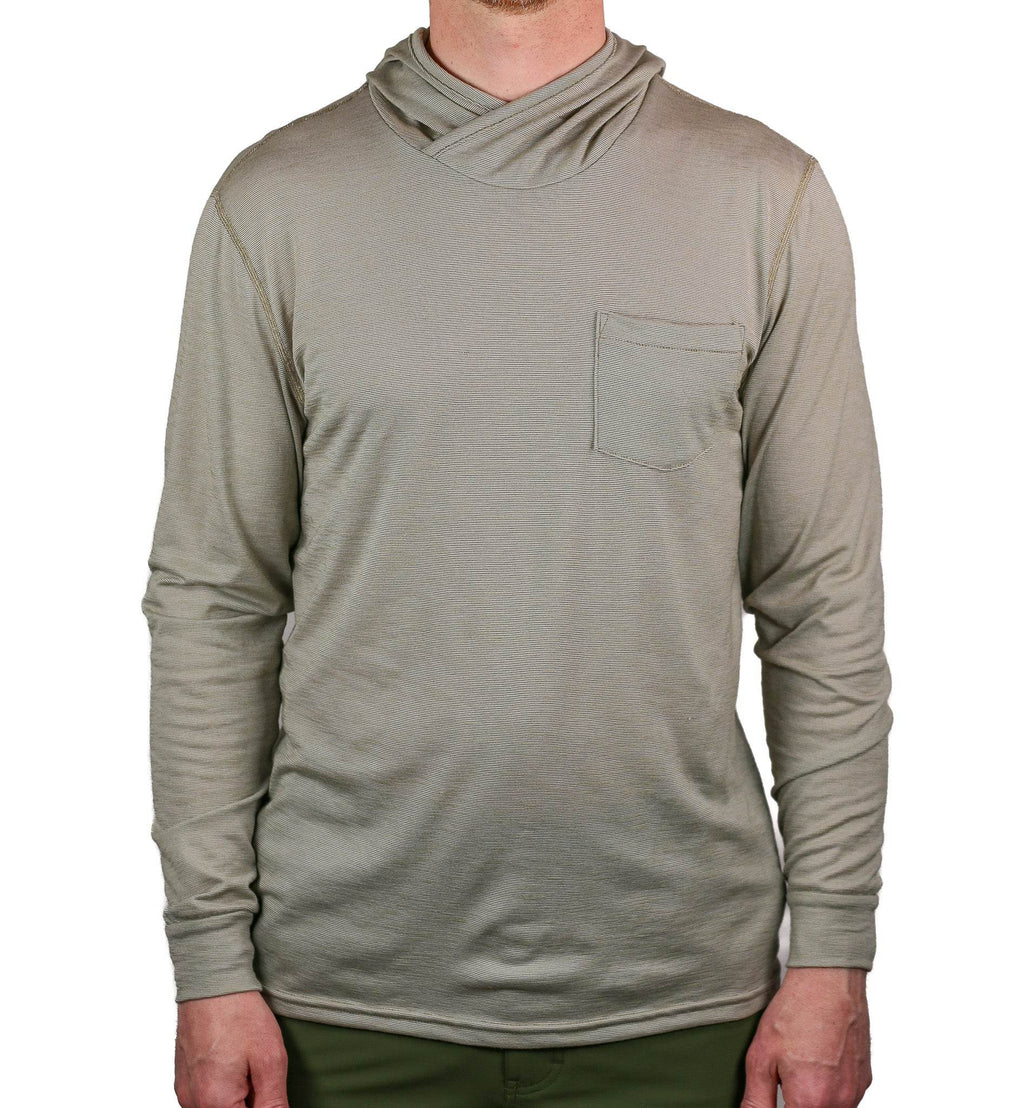 Summer Wool Hoodie Sun Shirt - Khaki