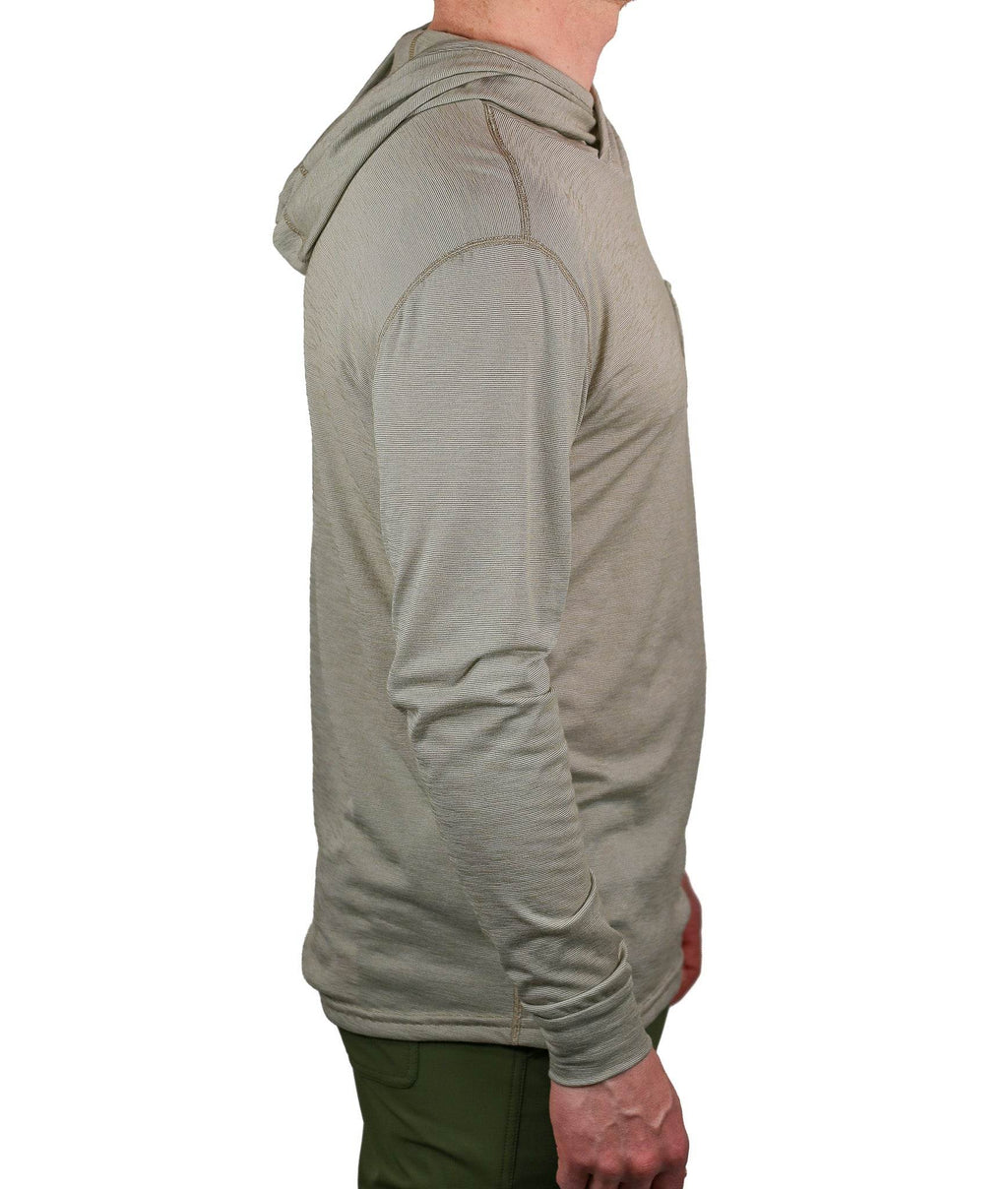 Summer Wool Hoodie Sun Shirt - Khaki