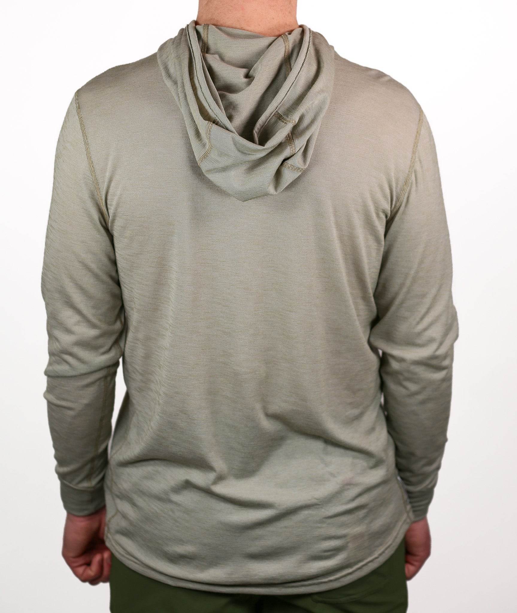 Summer Wool Hoodie Sun Shirt - Khaki
