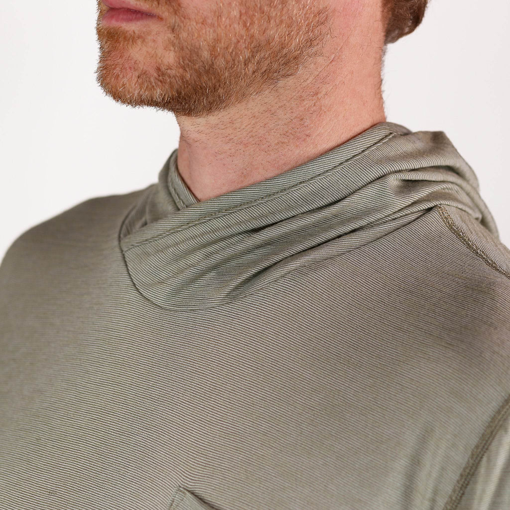 Summer Wool Hoodie Sun Shirt - Khaki