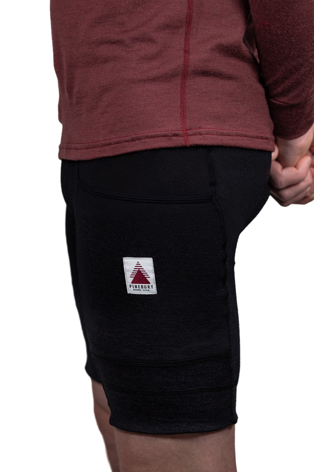 The Merino Wool Cargo Bib Shorts - Black