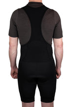 The Merino Wool Cargo Bib Shorts - Black