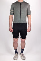 The Merino Wool Cargo Bib Shorts - Black