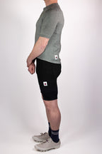The Merino Wool Cargo Bib Shorts - Black