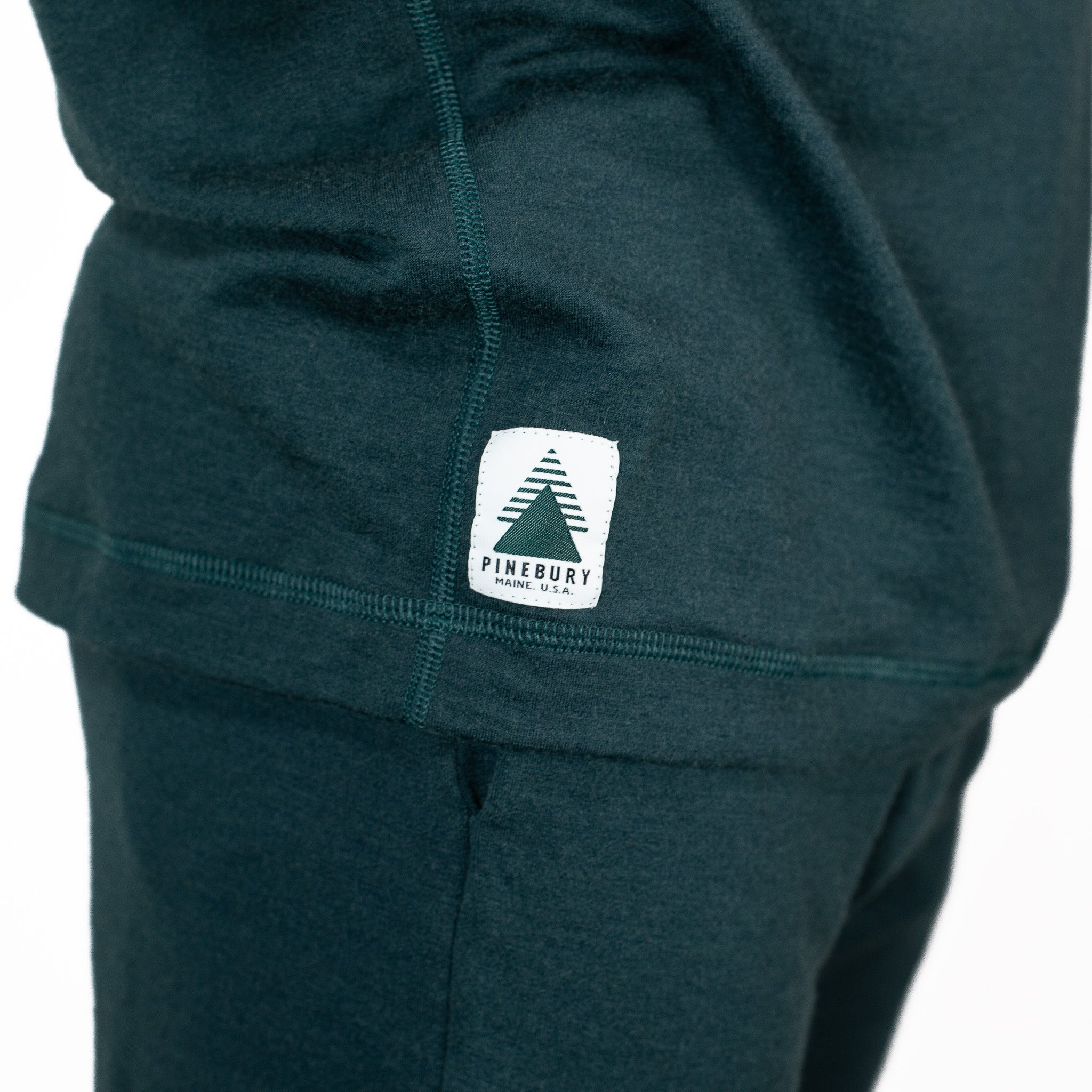 Winter Wool Long Sleeve Merino Wool Hoodie - Forest Green