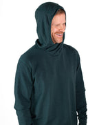 Winter Wool Long Sleeve Merino Wool Hoodie - Forest Green