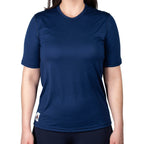 Every-Season Short Sleeve Merino Wool Tee - Atlantic Blue