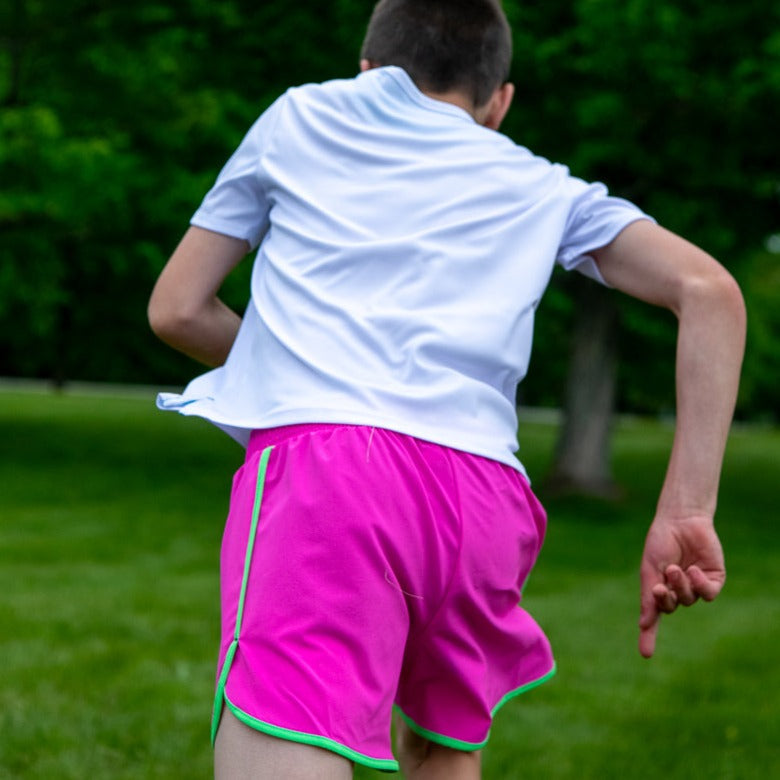 Kids' 4" Running Short - Powerful Pink