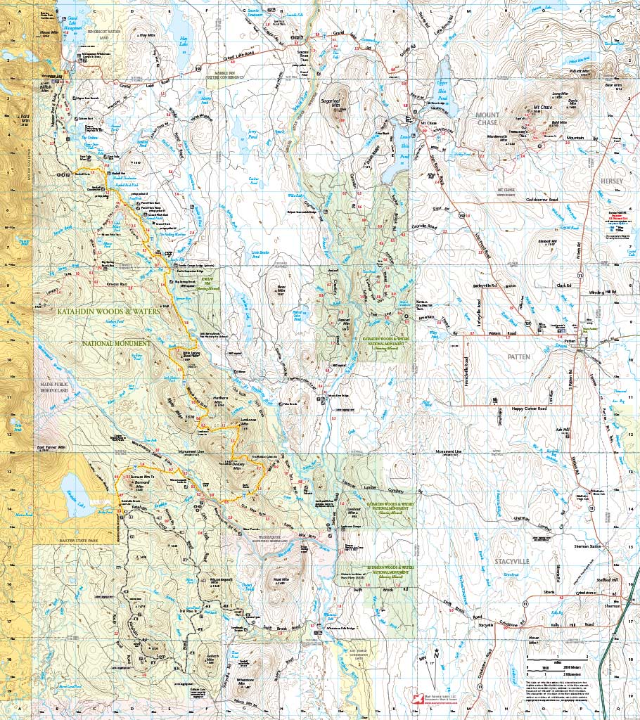 Katahdin Woods & Waters National Monument Map