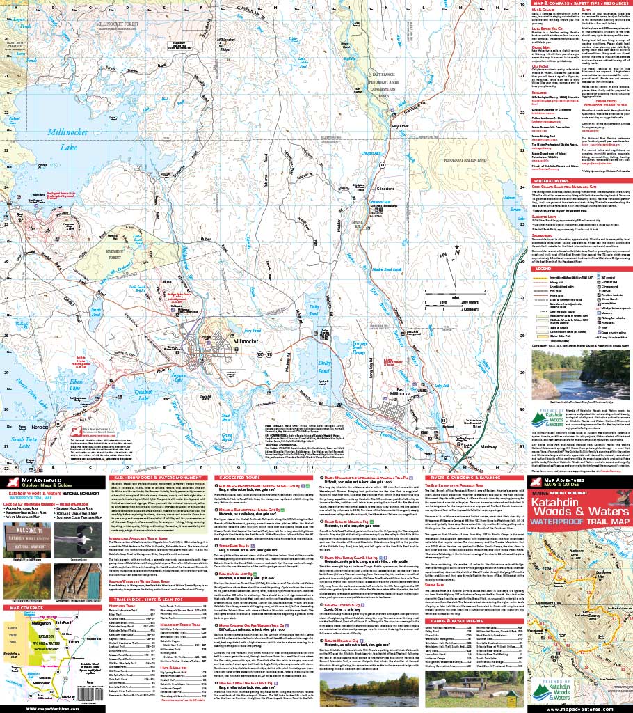 Katahdin Woods & Waters National Monument Map