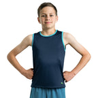 Kids' Maine Running Singlet - Navy