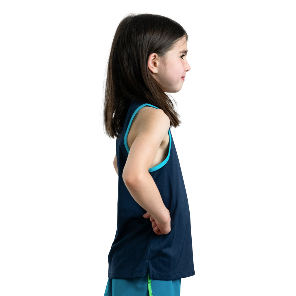 Kids' Maine Running Singlet - Navy